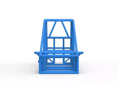 Frame of Experimental Pavement Silver Crown Car Scale 1 to 25 3D print model