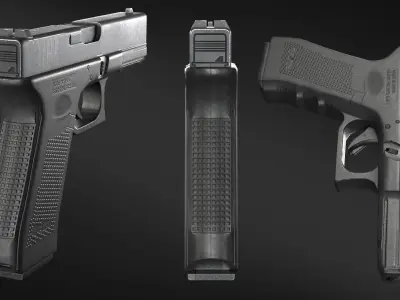 MILITARY Free Glock Pistol  Free 3D model