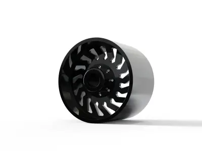 REAR SPECIALITY FORGED D024 WHEEL 3D MODEL 3D model