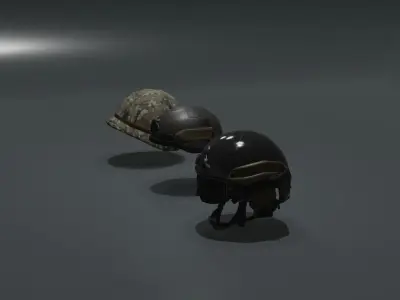 Helmets Pack 3D model