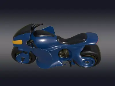 3D Heavy Bike Yamaha Low-poly 3D model