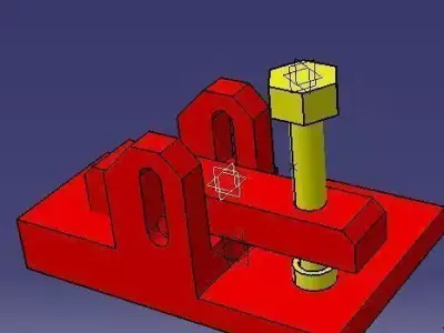 Clamping Mechanism Free 3D model