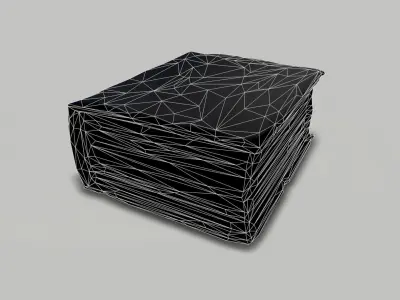Old Book Low-poly 3D model