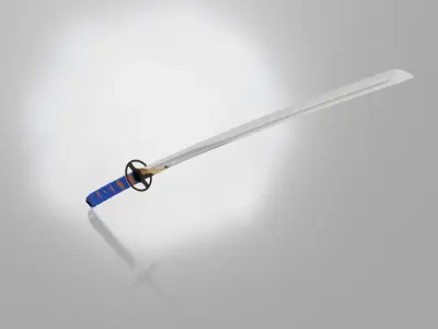 Katana Sword 3D model 7