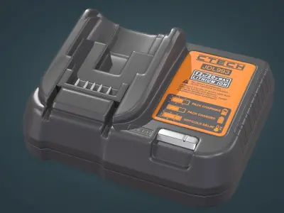 Battery Charging Station Low-poly 3D model