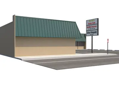Retail-098 Retail Store 3D model