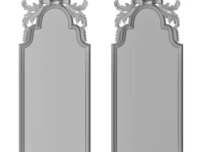 Pier Glass Mirrors in the Queen Anne manner 3D model
