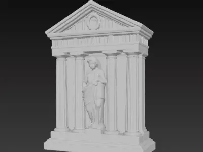 Ancient Greek Wall Relief Decor Series 1 3D print model