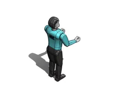 Operador Funcionario Employee Operator 3D model