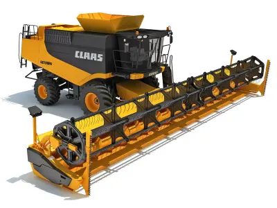 Claas Lexion Combine Harvester 3D model