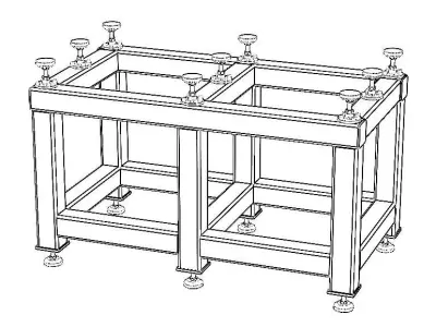 Heavy Duty Steel Stand for Precision Surface Plate 3D model