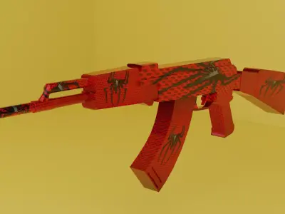 Ak gun 3D model