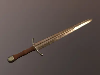 steel sword  3D model