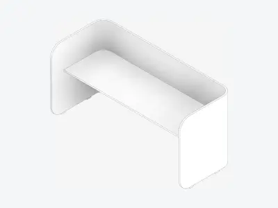 Booth - Simplicity - Type 1 - X Large Low-poly 3D model