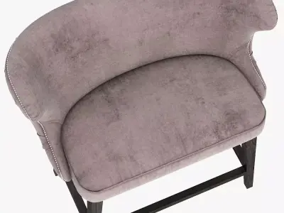 Barstool Low-poly 3D model