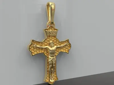 Cross Pendant 3D print model