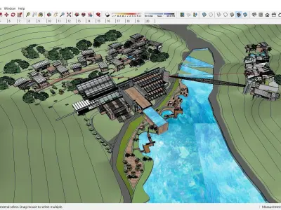 Sketchup Recreational Tourism building B10 3D model