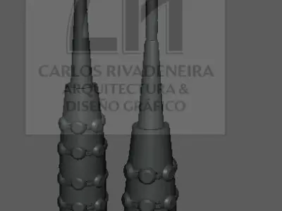 FINAL FANTASY VII DEADLY BAT WEAPON 3D print model