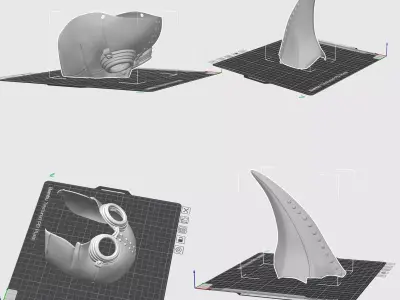 Plague Doctor Mask Historical Inspired 3D Printable STL File 3D print model