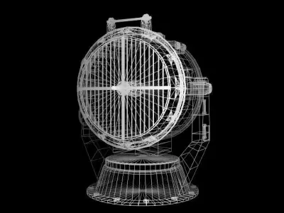 150 cm search light 3D model