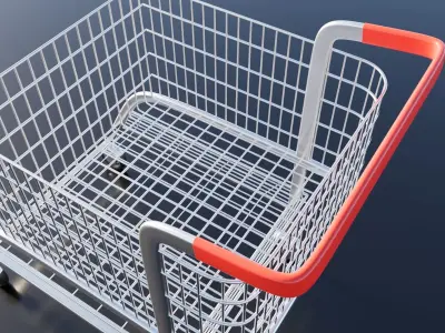 Shopping cart 3D model Feb 2021 3D model