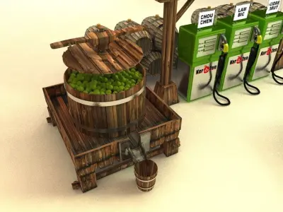 Organic plane 3D model