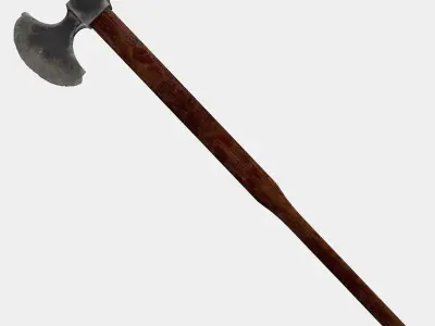 Turkish battleaxe 3D model