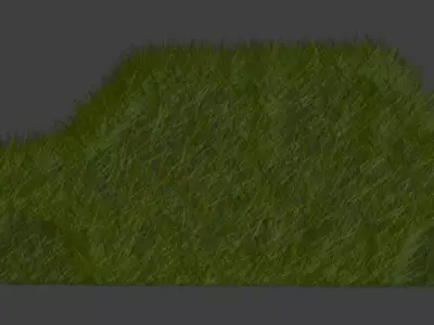 Overgrown Grass Covered Car 3D Model Free 3D model
