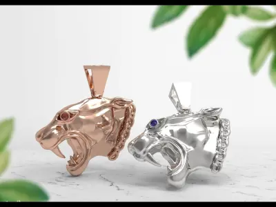 Panther Pendant  3D print model