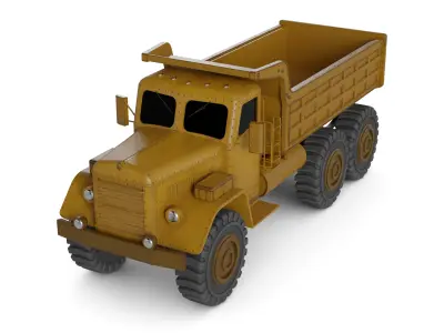 Dump Truck 3D model 3