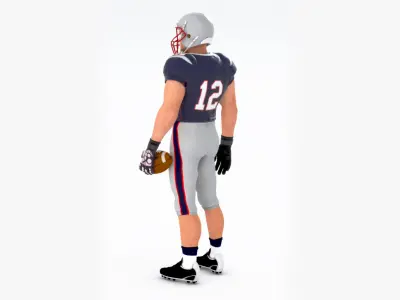  White American Football Player HQ Standard License 