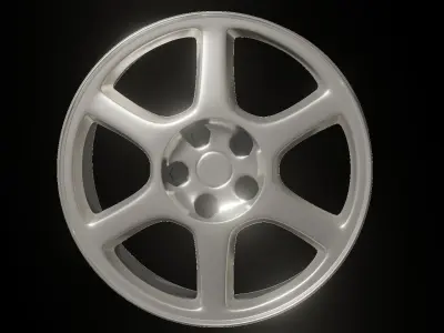 Mitsubishi Lancer Evolution Rims - 3D Free low-poly 3D model