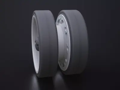M1A2 Abrams Road Wheel Upgrade Heng Long 3D Print 3D print model