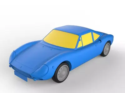 De Tomaso 1965 Classic Car 3D print model