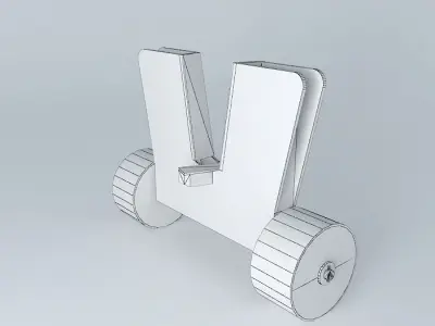 Stranding cart to the catamaran 3D model