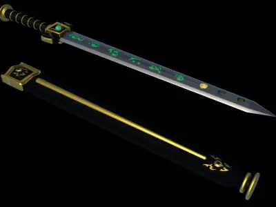 Original Arms  Cangling Sword 3D model
