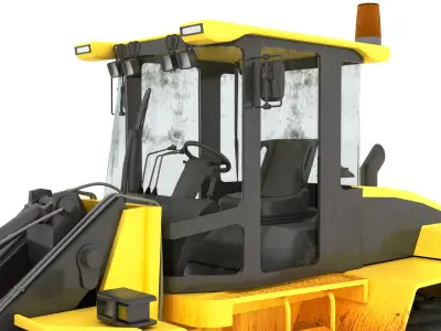 Wheel Loader 4K 3D model