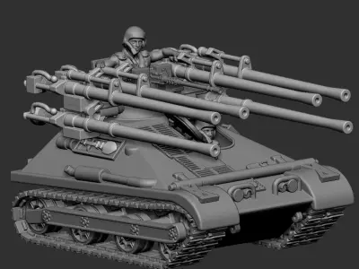 1 to 56 Ontos - US Marines vehicle Vietnam War 3D print model