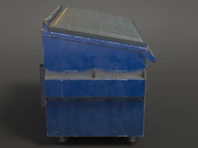 Old Dumpster Low-poly 3D model purchase