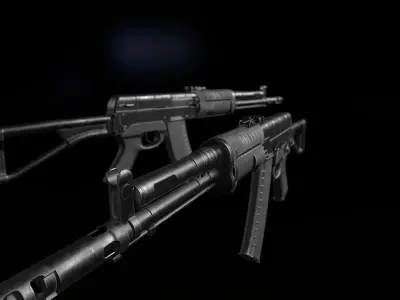 AEK 971 Assault Rifle Free low-poly 3D model