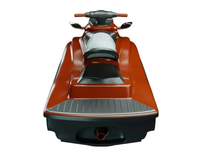 Jet Ski Low-poly 3D model