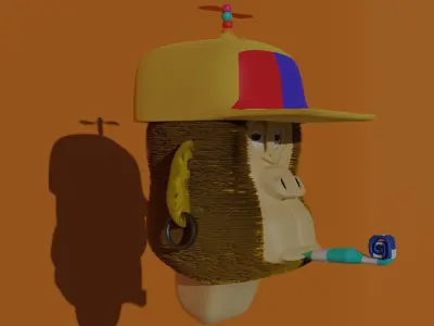 3d monkey nft 3D model