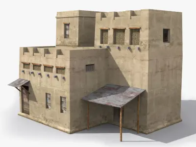 Arab x28 Low-poly 3D model