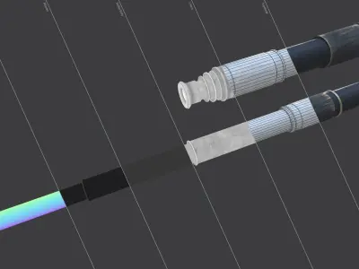 Medieval Spy Glass Low-poly 3D model