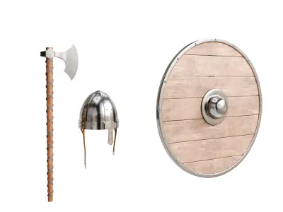 Medieval Viking Weapon and Armor Pack 3D model