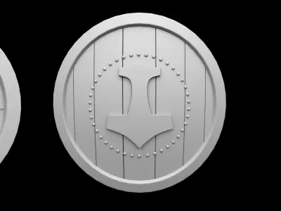 Shield Base Mesh Vol 2 Low-poly 3D model