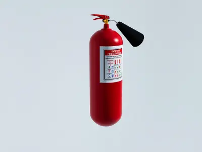 fire extinguisher 3D model 8