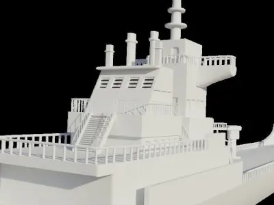 Oil Tanker Ship 3D model