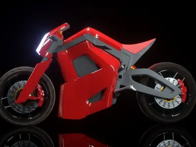 MOTORCYCLE 3D model 7