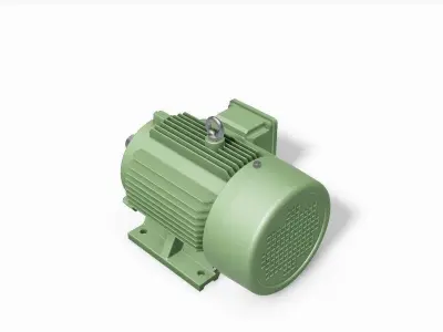 100L B3 Left IEC electric motor - 3D CAD model 3D model